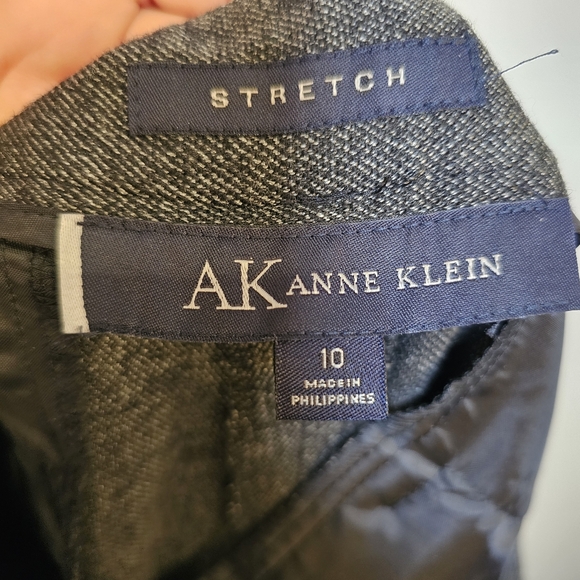 Anne Klein grey business office formal wide winter pants size 10 US - Picture 6 of 8